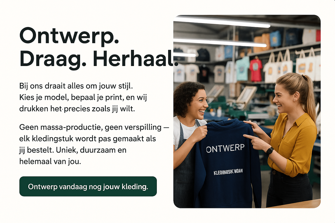 Ontwerp. Draag. Herhaal. | Duurzame kleding & custom design op maat